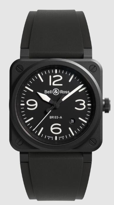 Bell & Ross NEW BR 03 BLACK MATTE BR03A-BL-CE/SRB Replica Watch